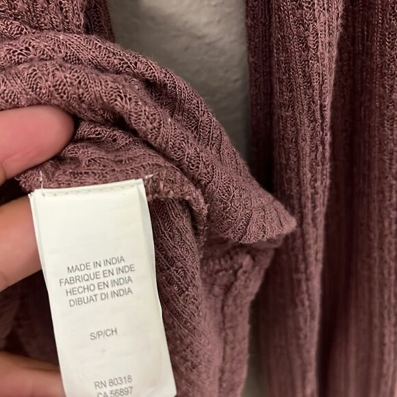 Lucky Brand Womans Pint Tuck Bib Pullover Blouse size Small Mauve colored - Picture 7 of 13